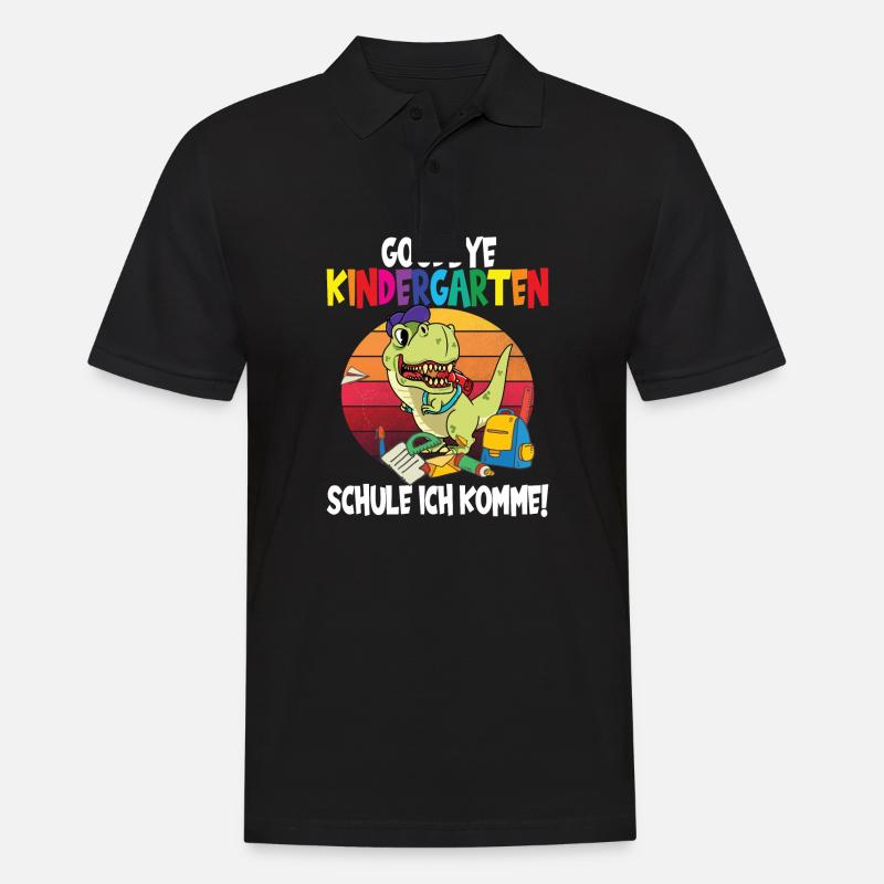 Kindergarten Einschulung Schulanfang - Männer Poloshirt - Schwarz