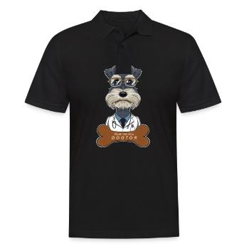 Veterinary Miniature Schnauzer Trust Me Im A - Männer Poloshirt - Schwarz - Vorne - Kai (181cm)