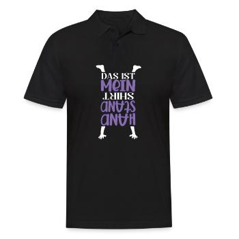 Handstand Kopfstand Turnerin Gymnastik - Männer Poloshirt - Schwarz - Vorne - Kai (181cm)