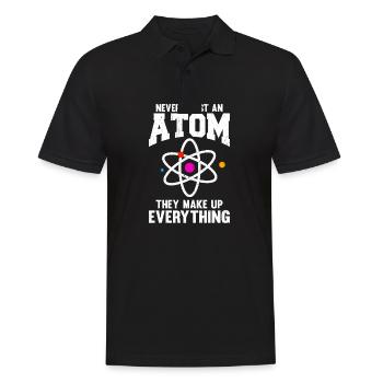 Never Trust An Atom of Chemistry - Men's Polo Shirt - black - Front - Kai (181cm)