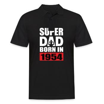 Dad's birthday 1954 - Men's Polo Shirt - black - Front - Kai (181cm)