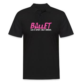 Danseur de ballet Le ballet comme un sport - Polo Homme - noir - Devant - Kai (181cm)