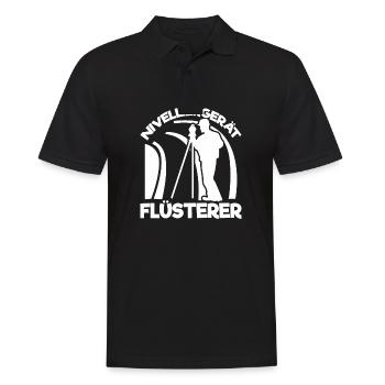 Vermesser Vermessungsingenieur Vermessung - Männer Poloshirt - Schwarz - Vorne - Kai (181cm)