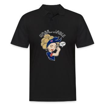 Australian Girl Unbreakable I Heritage Australia - Männer Poloshirt - Schwarz - Vorne - Kai (181cm)