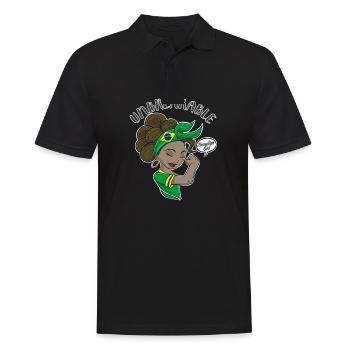 Brazilian Girl Unbreakable I Brazilian Heritage - Männer Poloshirt - Schwarz - Vorne - Kai (181cm)