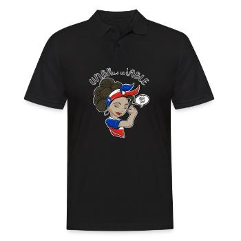 Chile Girl Unbreakable I Chile Heritage I Chile - Männer Poloshirt - Schwarz - Vorne - Kai (181cm)