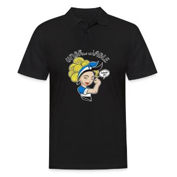 Estonian Girl Unbreakable I Estonian Heritage I - Men's Polo Shirt - black - Front - Kai (181cm)
