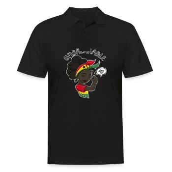 Ghana Fille Incassable I Ghana Héritage I Ghana - Polo Homme - noir - Devant - Kai (181cm)