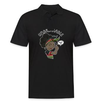 Kenyan Girl Unbreakable I Kenyan Heritage I Kenya - Polo Homme - noir - Devant - Kai (181cm)
