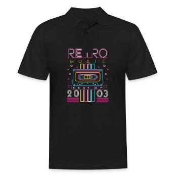 Best Of 2003 Retro Cassette Vintage Birthday - Men's Polo Shirt - black - Front - Kai (181cm)