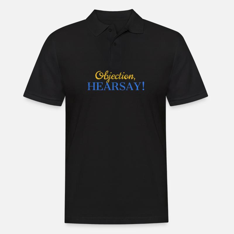 Objection Hearsay - Männer Poloshirt - Schwarz