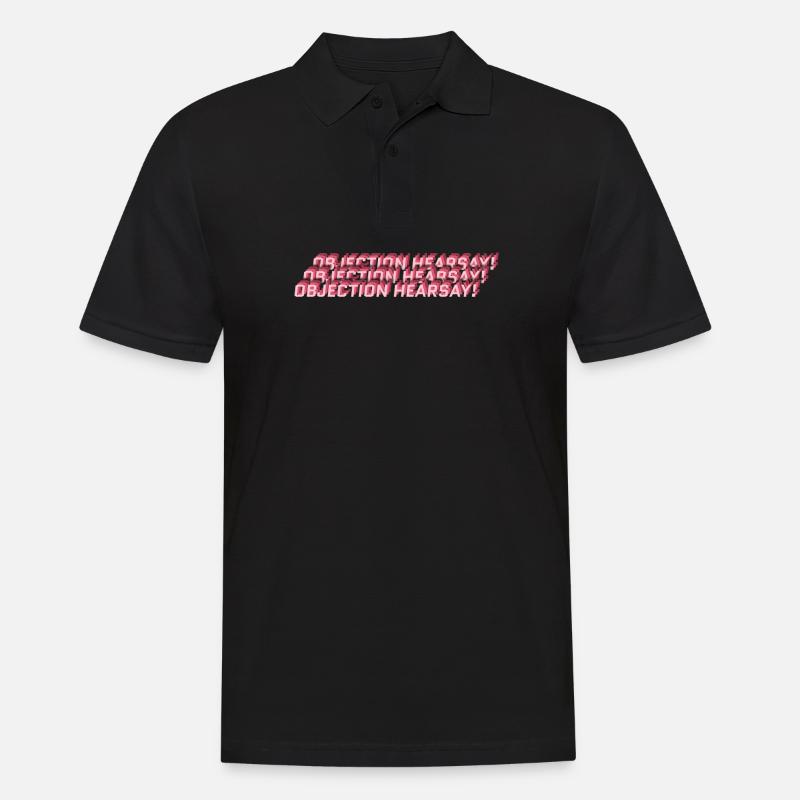 Objection Hearsay - Männer Poloshirt - Schwarz