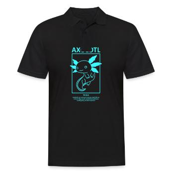 Doux Axolotl Ambystoma Kawaii Amphibians Breeder - Polo Homme - noir - Devant - Kai (181cm)