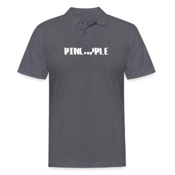 Pineapple Simple Present Idea - Männer Poloshirt - Anthrazit - Vorne - Nico (186cm)