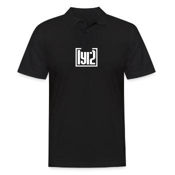 skjorte, year, one thousand nine hundred twelve, o - Männer Poloshirt - Schwarz - Vorne - Kai (181cm)