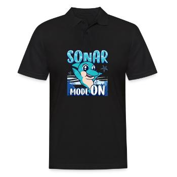 Sonar Mode On Future Marine Biologist - Men's Polo Shirt - black - Front - Kai (181cm)