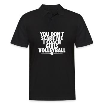 You Dont Scare Me I Coach Girls Volleyball Funny - Polo Homme - noir - Devant - Kai (181cm)