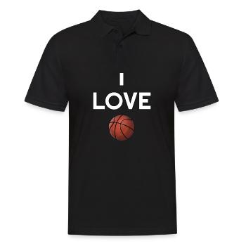 J’adore l’entraînement des fans de Basketball Verein - Polo Homme - noir - Devant - Kai (181cm)