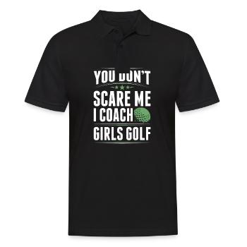 You Dont Scare Me I Coach Girls Golf Funny Coach - Polo Homme - noir - Devant - Kai (181cm)