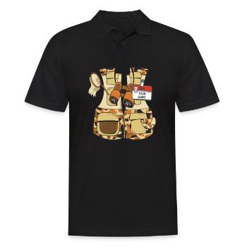 Tour Guide Funny Vest - Männer Poloshirt - Schwarz - Vorne - Kai (181cm)