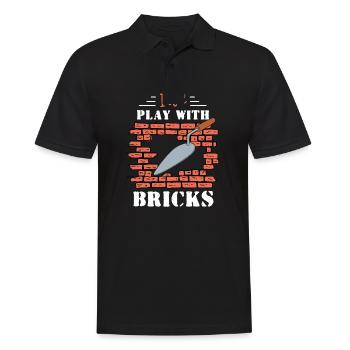 Brick Mason Occupation Quota - Men's Polo Shirt - black - Front - Kai (181cm)