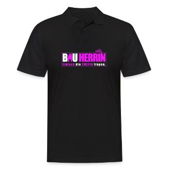 Damen Bauherrin Hausbau Humor Richtfest Hauskauf - Männer Poloshirt - Schwarz - Vorne - Kai (181cm)