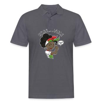 Madagascar Girl Unbreakable I Madagascar Héritage - Polo Homme - charbon - Devant - Nico (186cm)