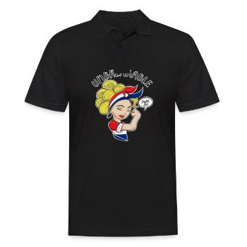 Dutch Girl Unbreakable I Dutch Heritage I - Männer Poloshirt - Schwarz - Vorne - Kai (181cm)