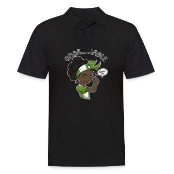 Nigerian Girl Unbreakable I Nigerian Heritage I - Men's Polo Shirt - black - Front - Kai (181cm)