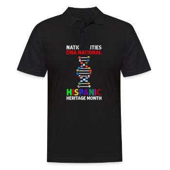 Nationalities DNA National Hispanic Heritage Month - Männer Poloshirt - Schwarz - Vorne - Kai (181cm)