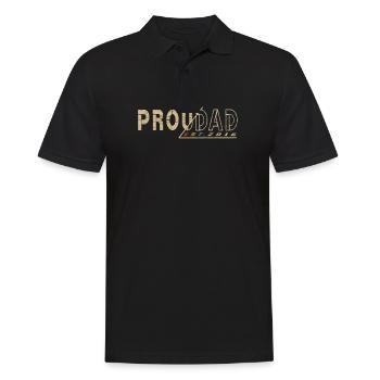 Proudad Proud Father 2016 Cadeau de la fête des pères - Polo Homme - noir - Devant - Kai (181cm)
