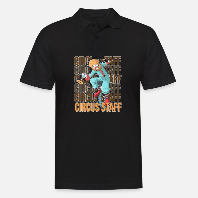 Circus Staff Ringmaster Carnival Clown - Männer Poloshirt - Schwarz