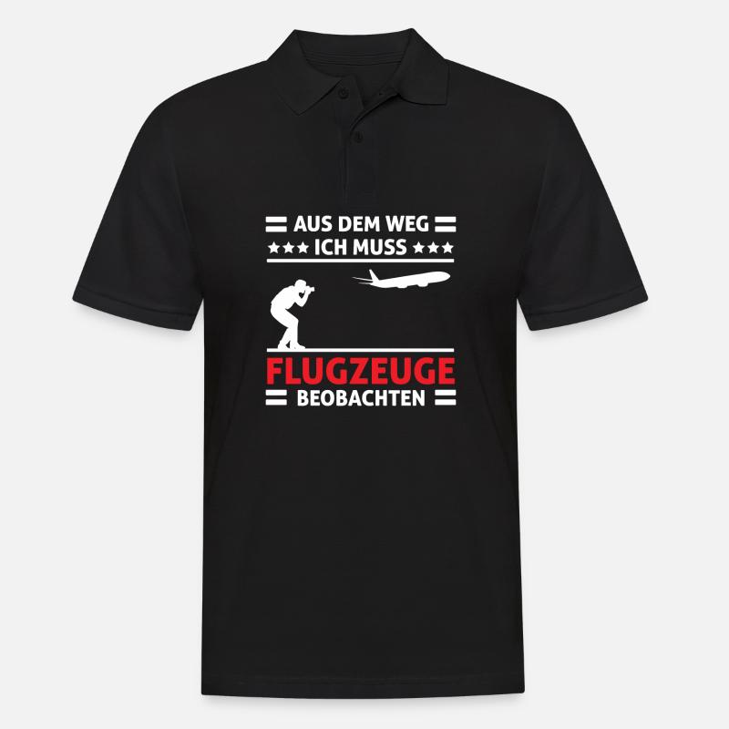 Planespotter Planespotting Flugzeug - Männer Poloshirt - Schwarz