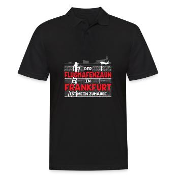 Planespotter Flugzeug Planespotting Flughafen - Männer Poloshirt - Schwarz - Vorne - Kai (181cm)