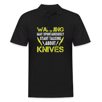 Knife Collector Blade Forge Blacksmith - Männer Poloshirt - Schwarz - Vorne - Kai (181cm)