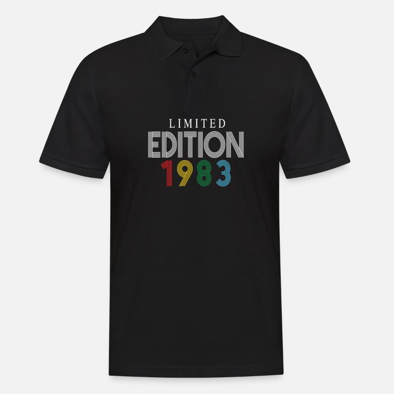 Limited Edition 1983 - Männer Poloshirt - Schwarz