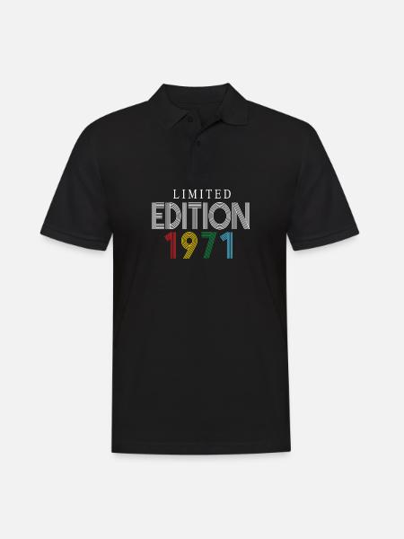 Limited Edition 1971 - Men's Polo Shirt - black