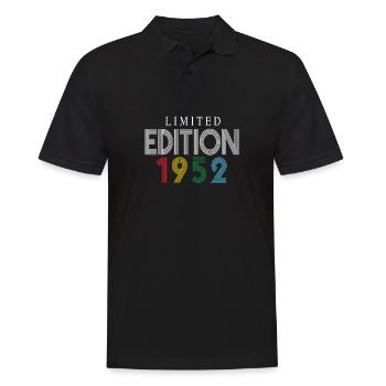 Limited Edition 1952 - Männer Poloshirt - Schwarz - Vorne - Kai (181cm)