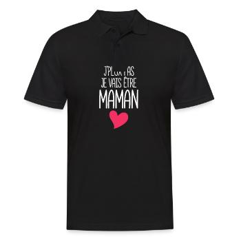 J'peux Pas Je Vais Être Maman, Enceinte, Future - Polo Homme - noir - Devant - Kai (181cm)