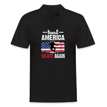 Make America Skate Again Skateboard Vêtements - Polo Homme - noir - Devant - Kai (181cm)