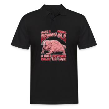 Dead Animal Removals for a Pest Control Technician - Männer Poloshirt - Schwarz - Vorne - Kai (181cm)