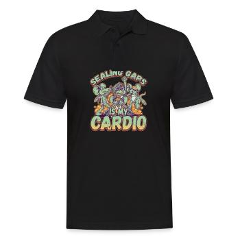 Sealing Caps Is My Cardio for a Pest Control - Männer Poloshirt - Schwarz - Vorne - Kai (181cm)