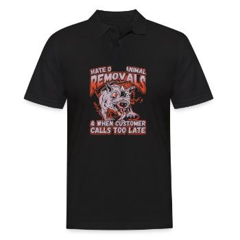 Dead Animal Removals for a Pest Control Technician - Männer Poloshirt - Schwarz - Vorne - Kai (181cm)