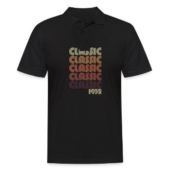 Classic 1932 - Männer Poloshirt - Schwarz - Vorne - Kai (181cm)