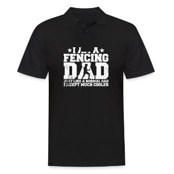 I'm A Fencing Dad Just Like A Normal Dad - Männer Poloshirt - Schwarz - Vorne - Kai (181cm)