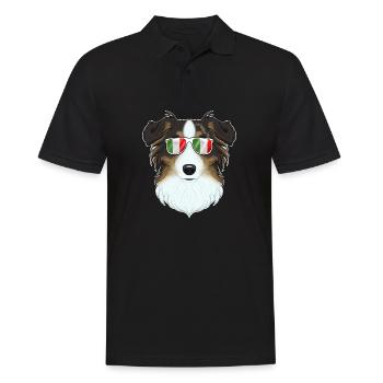 Australian Shepherd Italy Lunettes de soleil I Italien - Polo Homme - noir - Devant - Kai (181cm)