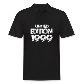 Limited Edition 1999 - Männer Poloshirt - Schwarz - Vorne - Kai (181cm)