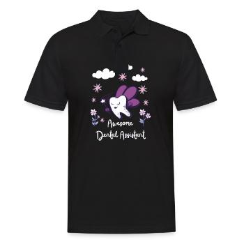 Assistant dentaire Cute Fairy Art - Polo Homme - noir - Devant - Kai (181cm)