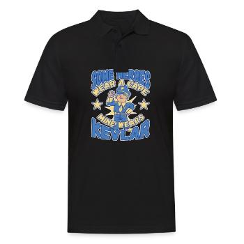 Conception de l’application du droit pour un agent de police - Polo Homme - noir - Devant - Kai (181cm)