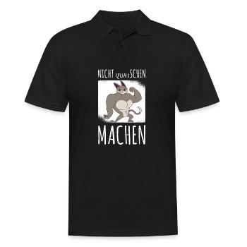 Nicht Quatschen Machen Maler Handwerker Gibser - Männer Poloshirt - Schwarz - Vorne - Kai (181cm)